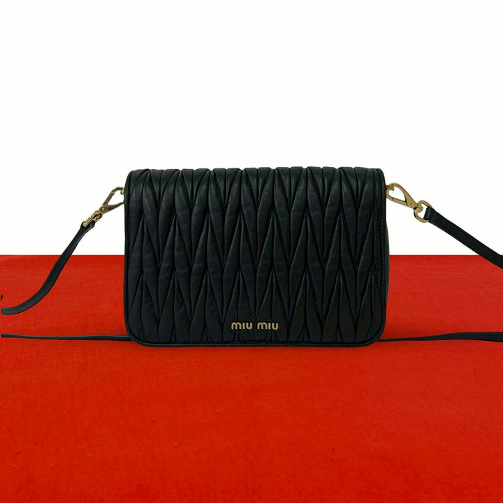 shoulder bag miu miu matelasse