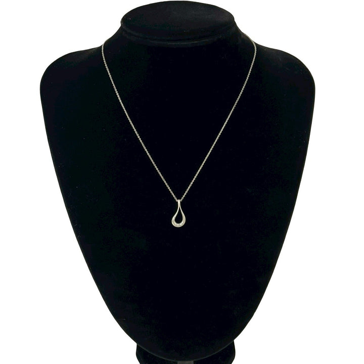 necklace tiffany open teardrop necklace