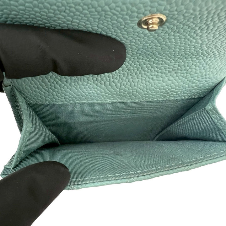 trifold wallet chanel
