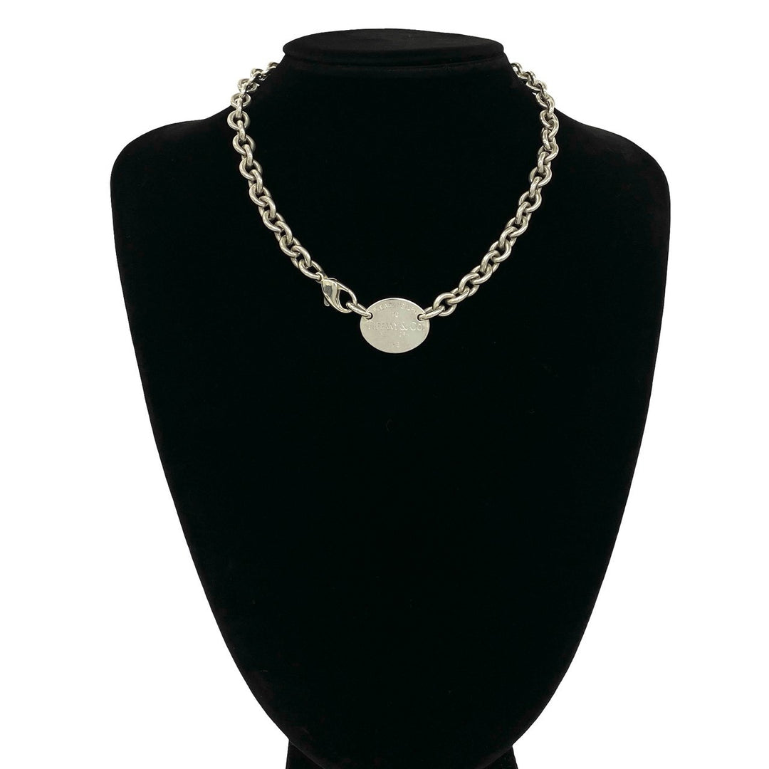 Necklace Tiffany Return Toe Oval Necklace