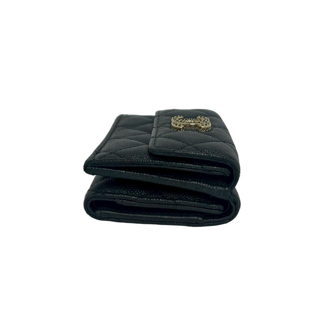 trifold wallet chanel