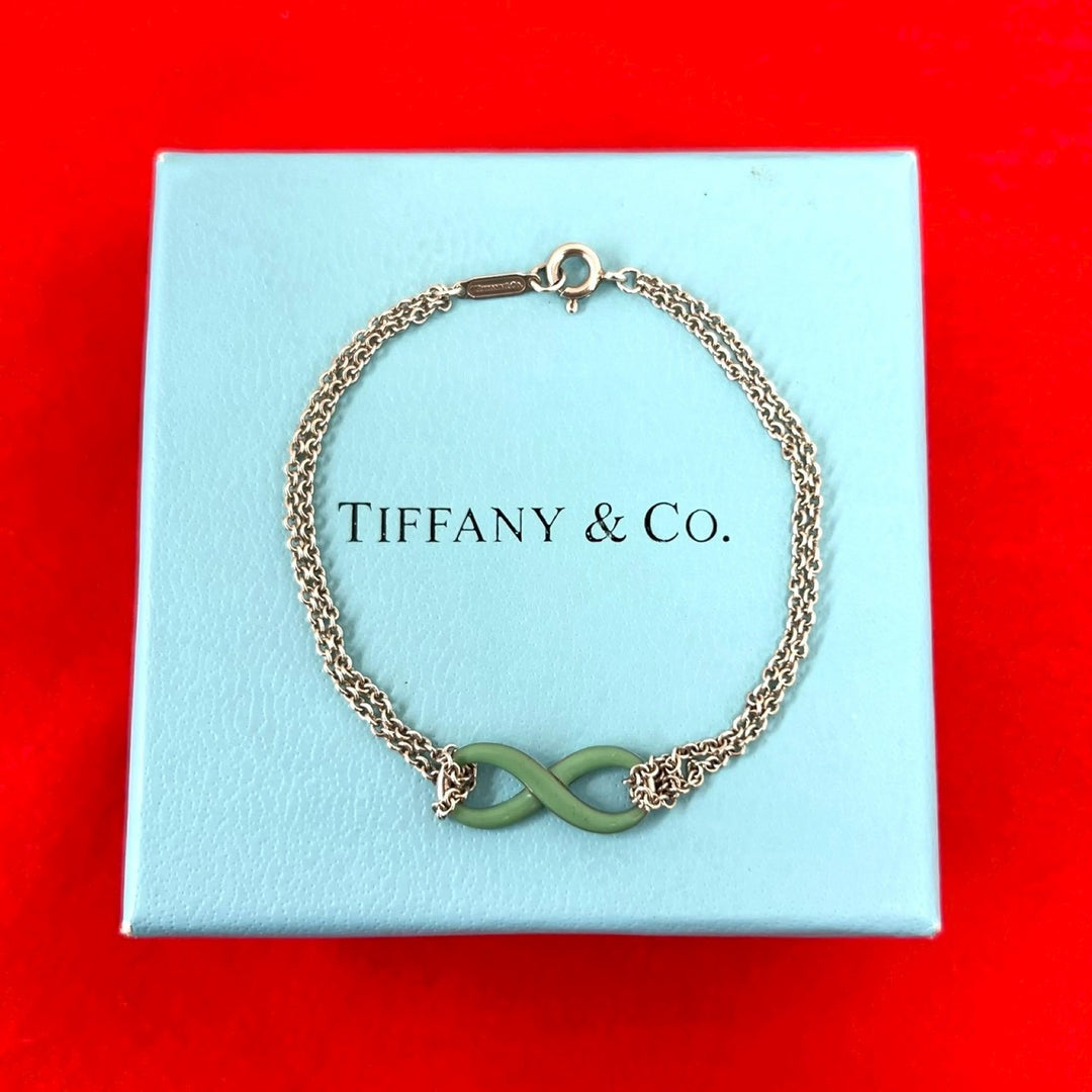blurRubbingTiffany Infinity Double Chain BraceletRubbingCut