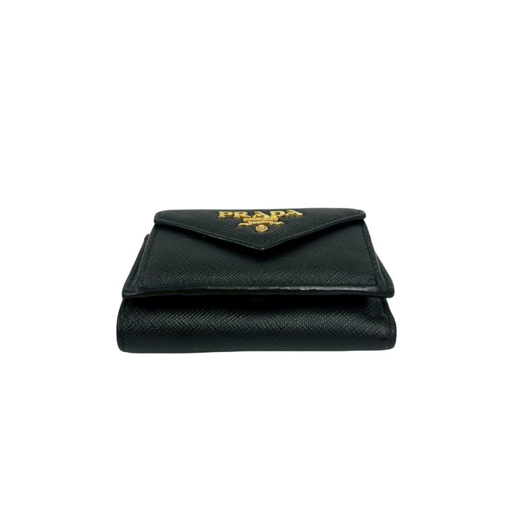 trifold wallet prada