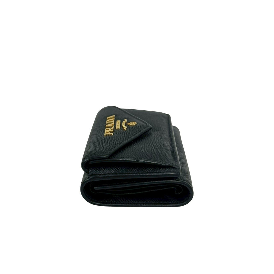 trifold wallet prada