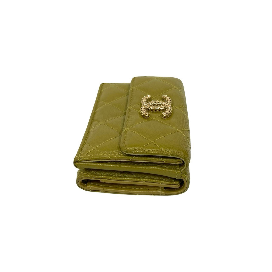 trifold wallet chanel