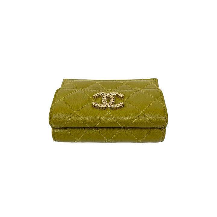 trifold wallet chanel