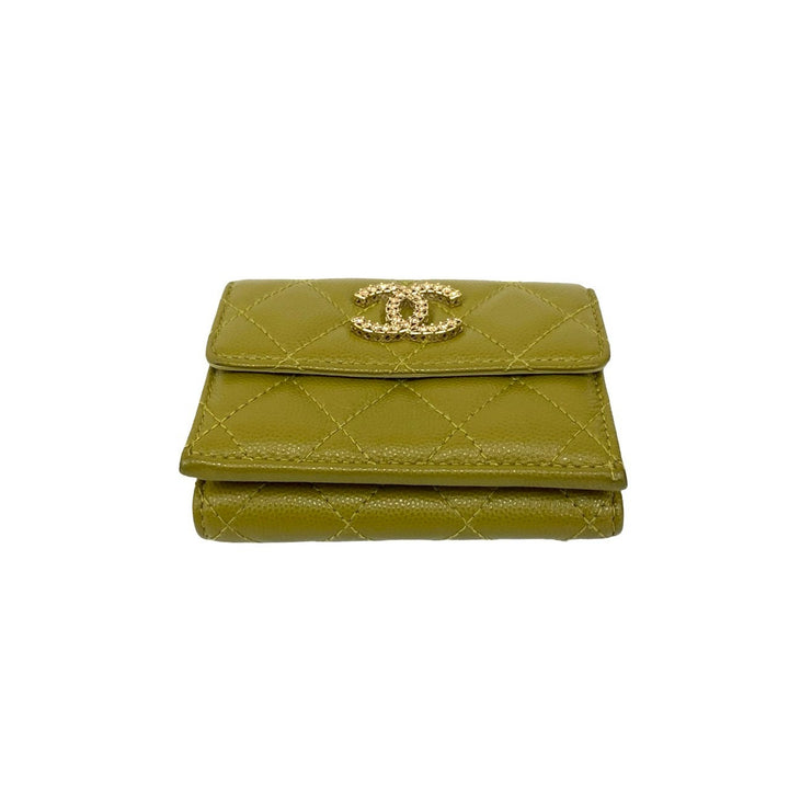 trifold wallet chanel