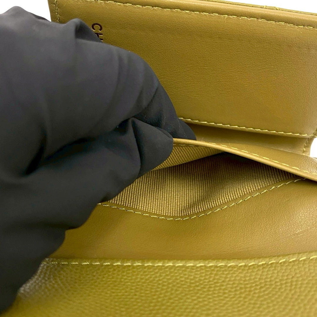 trifold wallet chanel