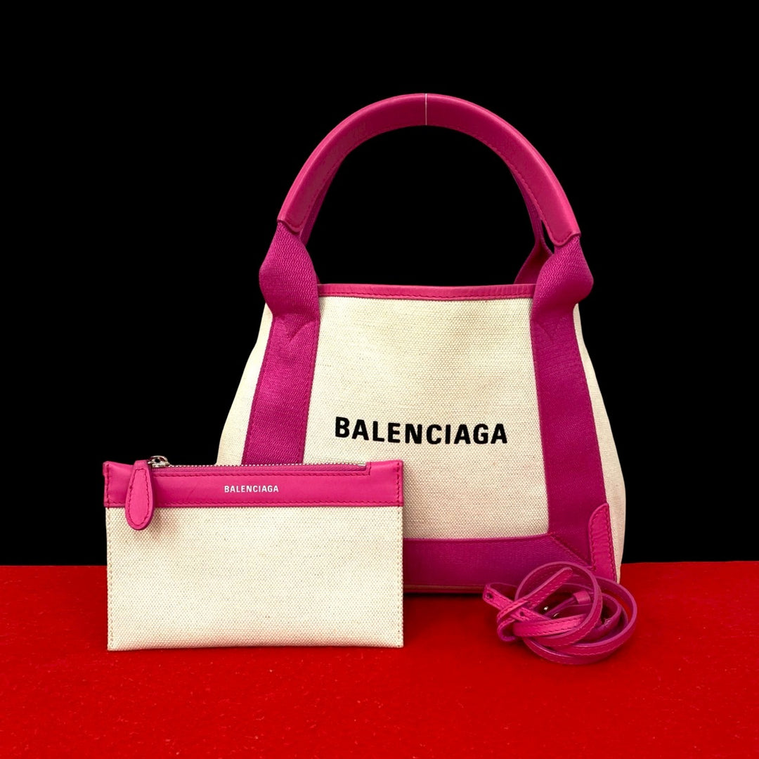 shoulder bag balenciaga navy cabas