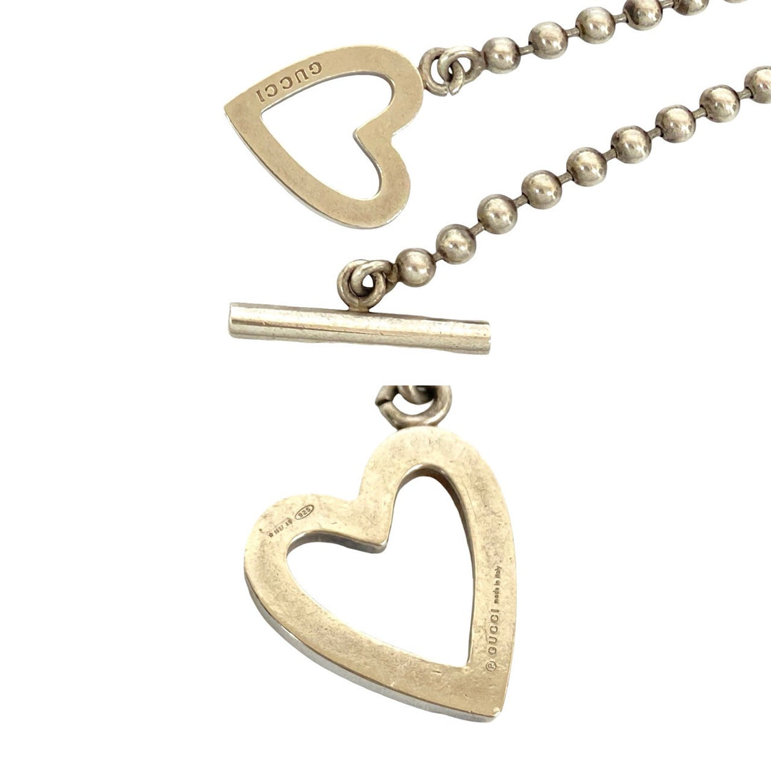 necklace gucci toggle heart necklace