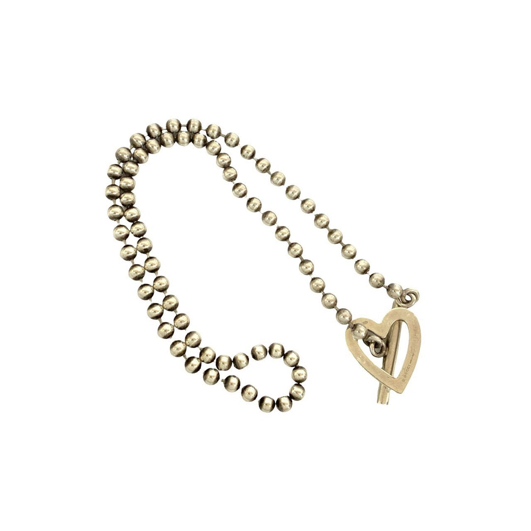 necklace gucci toggle heart necklace