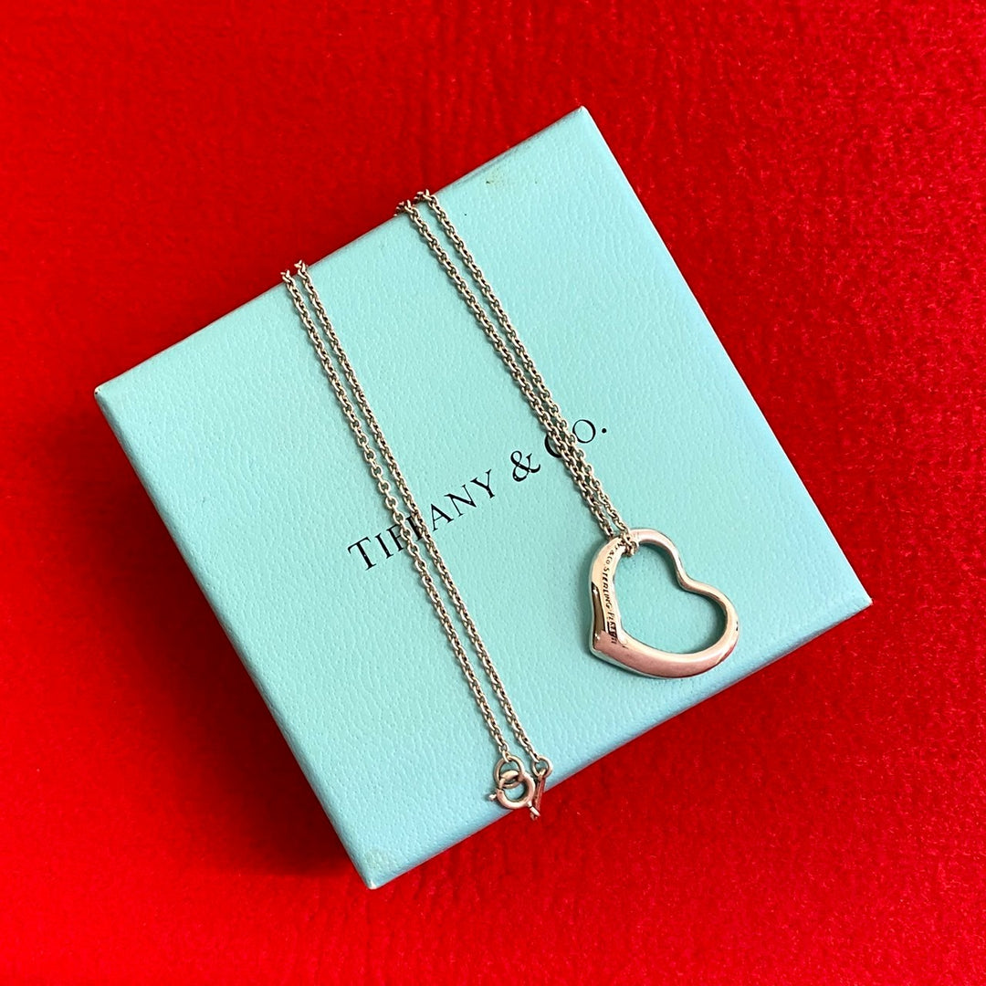 necklace tiffany open heart necklace