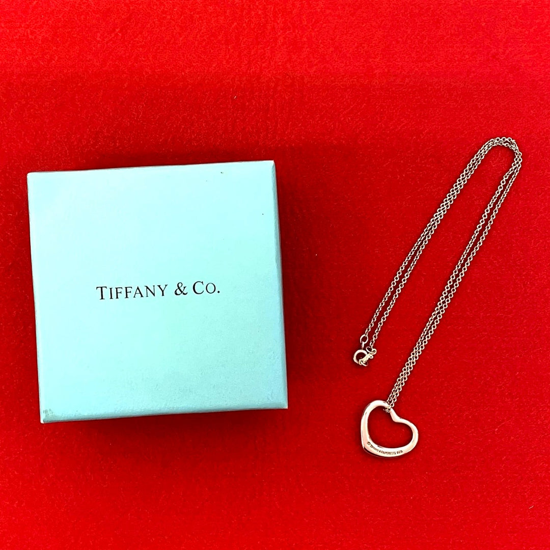 necklace tiffany open heart necklace