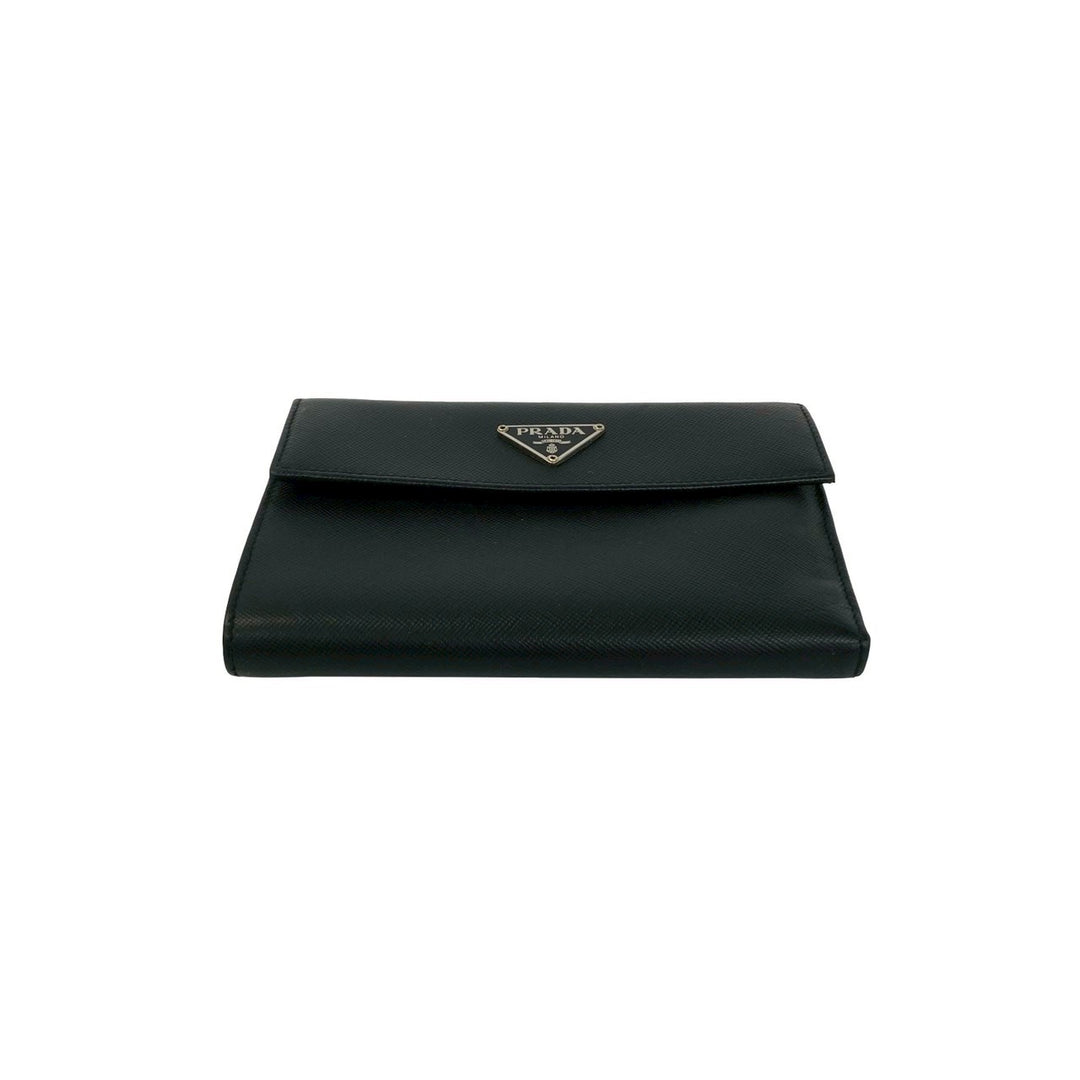 trifold wallet prada