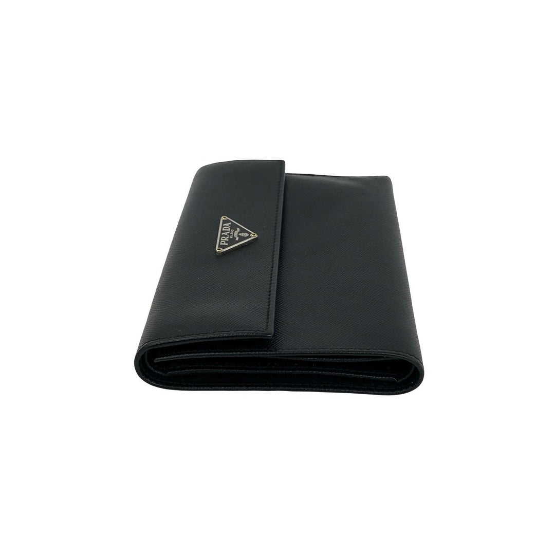 trifold wallet prada