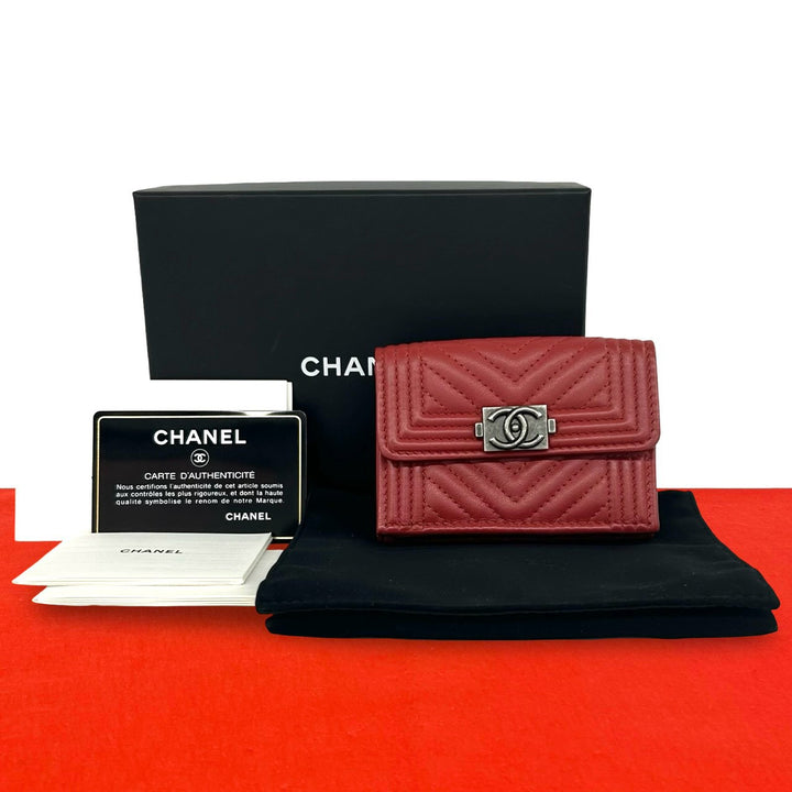三折錢包 Chanel Boy Chanel