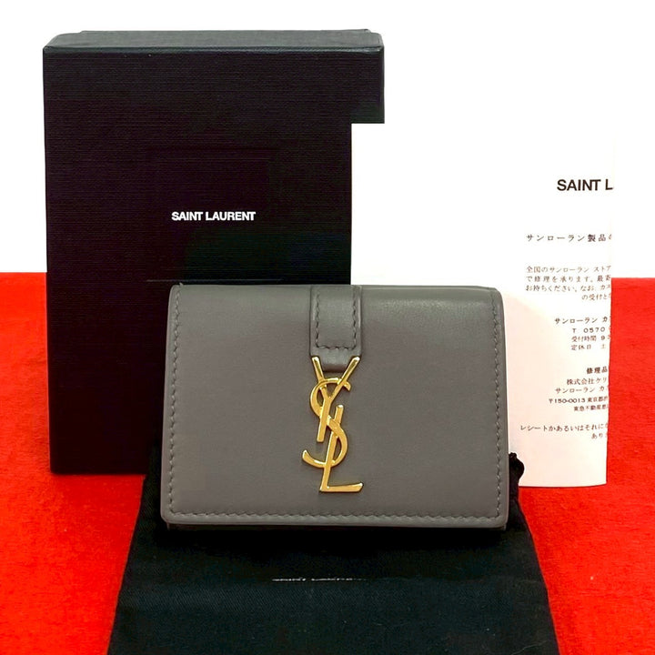 三折錢包 Yves Saint Laurent 摺紙小錢包