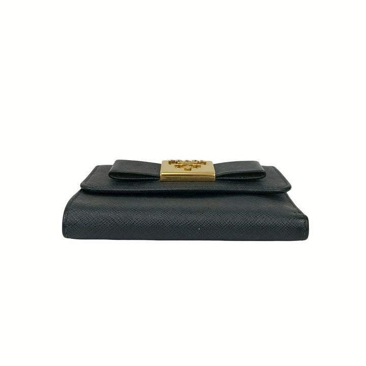 trifold wallet prada