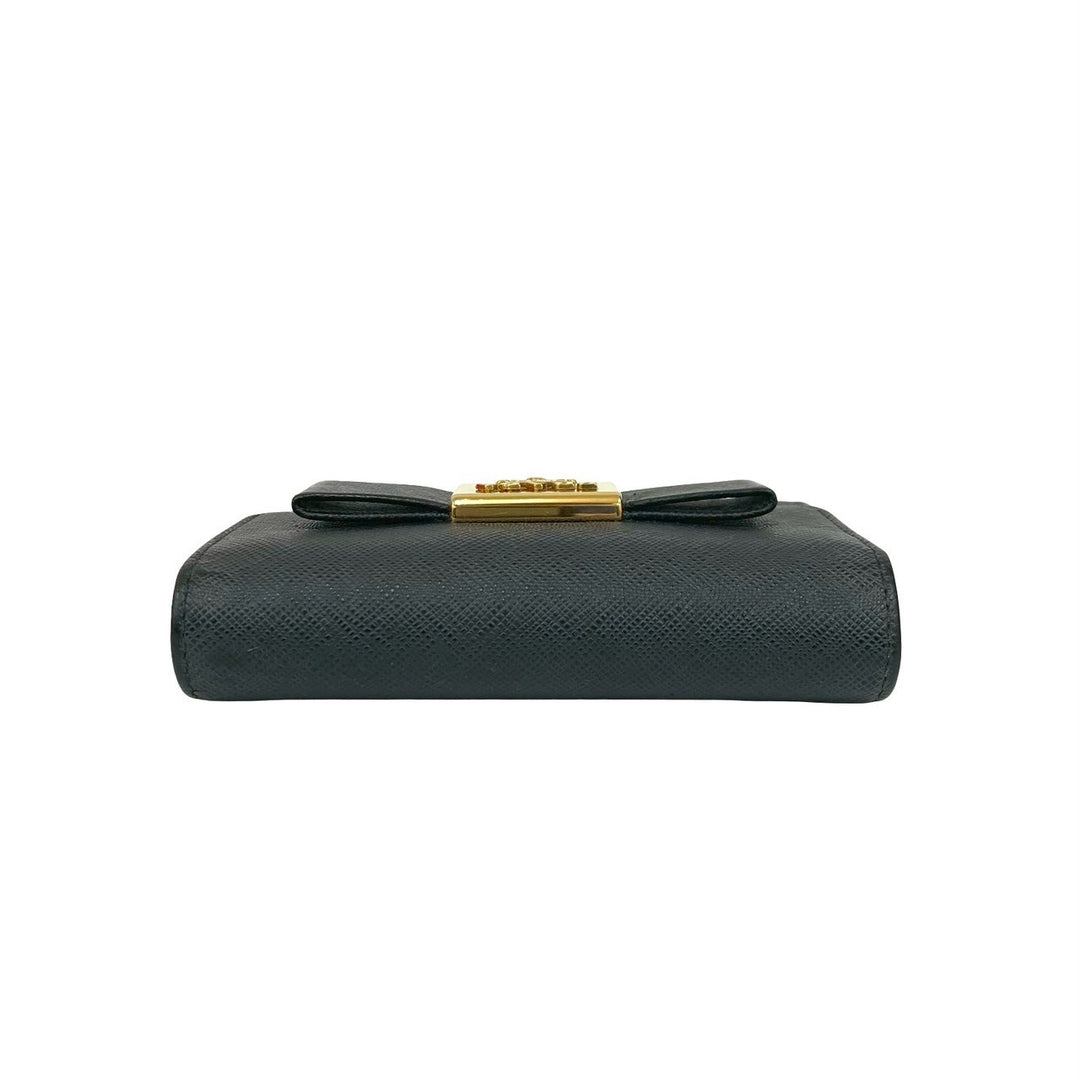 trifold wallet prada