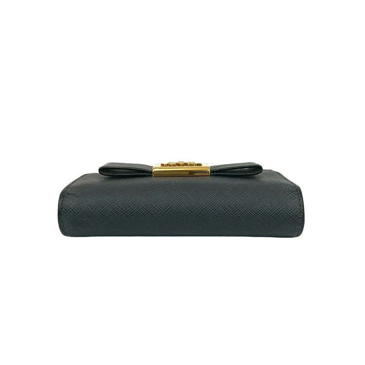 trifold wallet prada