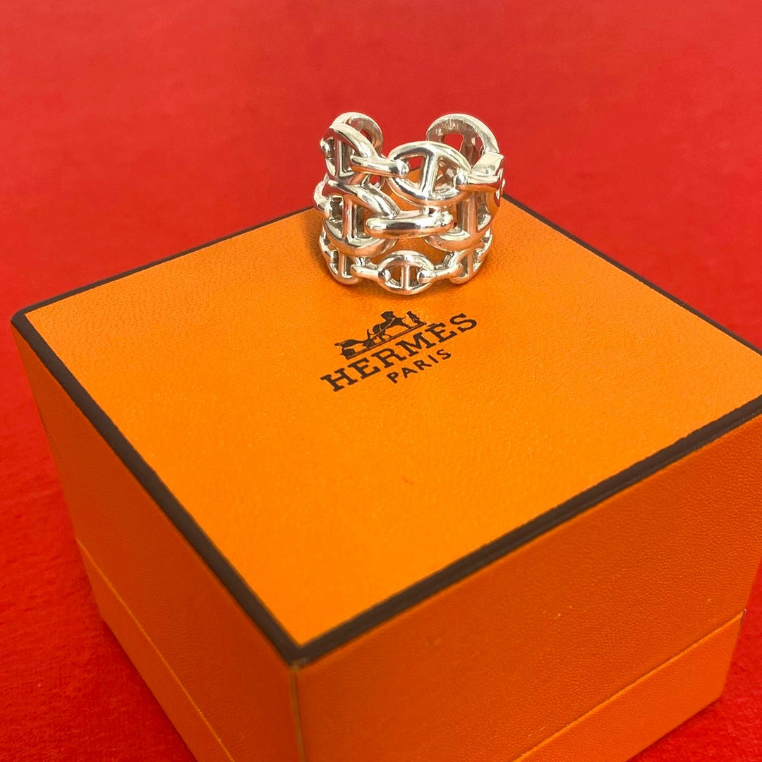 Rings/Rings Hermes Chaine d'Ancre Enchene Ring GM