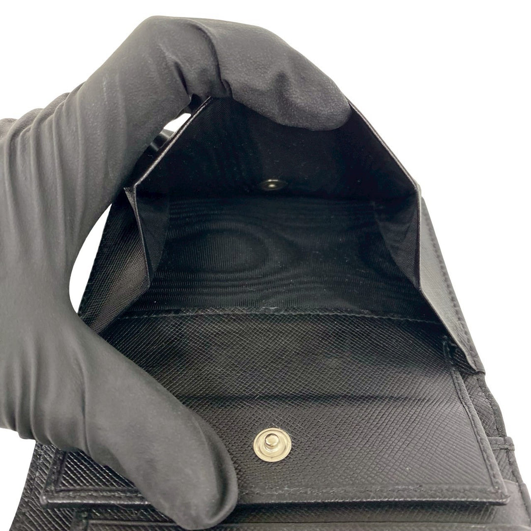trifold wallet prada