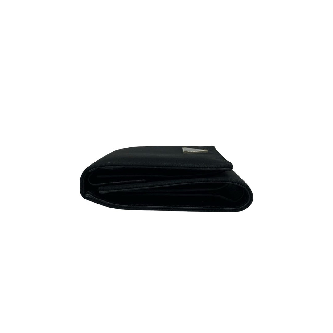 trifold wallet prada