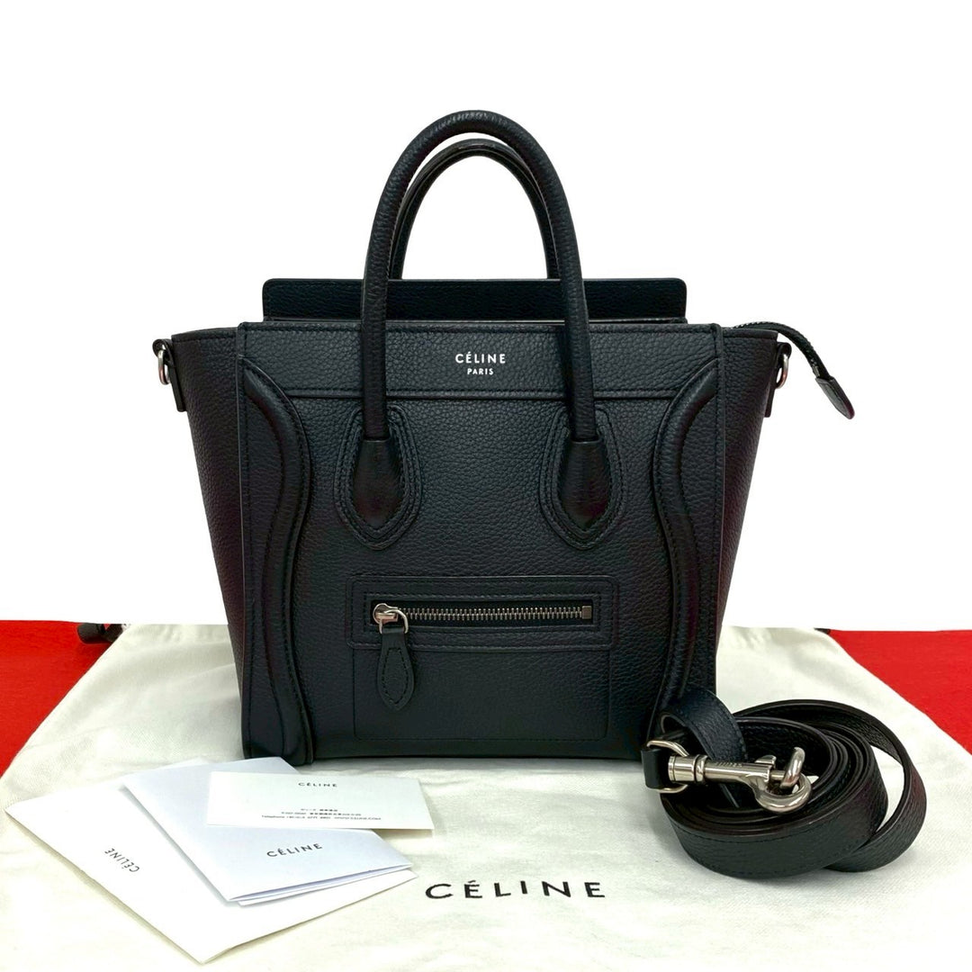shoulder bag celine luggage nano shopper
